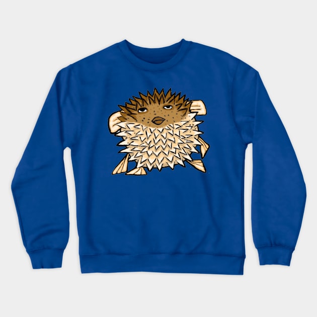 Pufferfish Reversed Crewneck Sweatshirt by Royal Ease